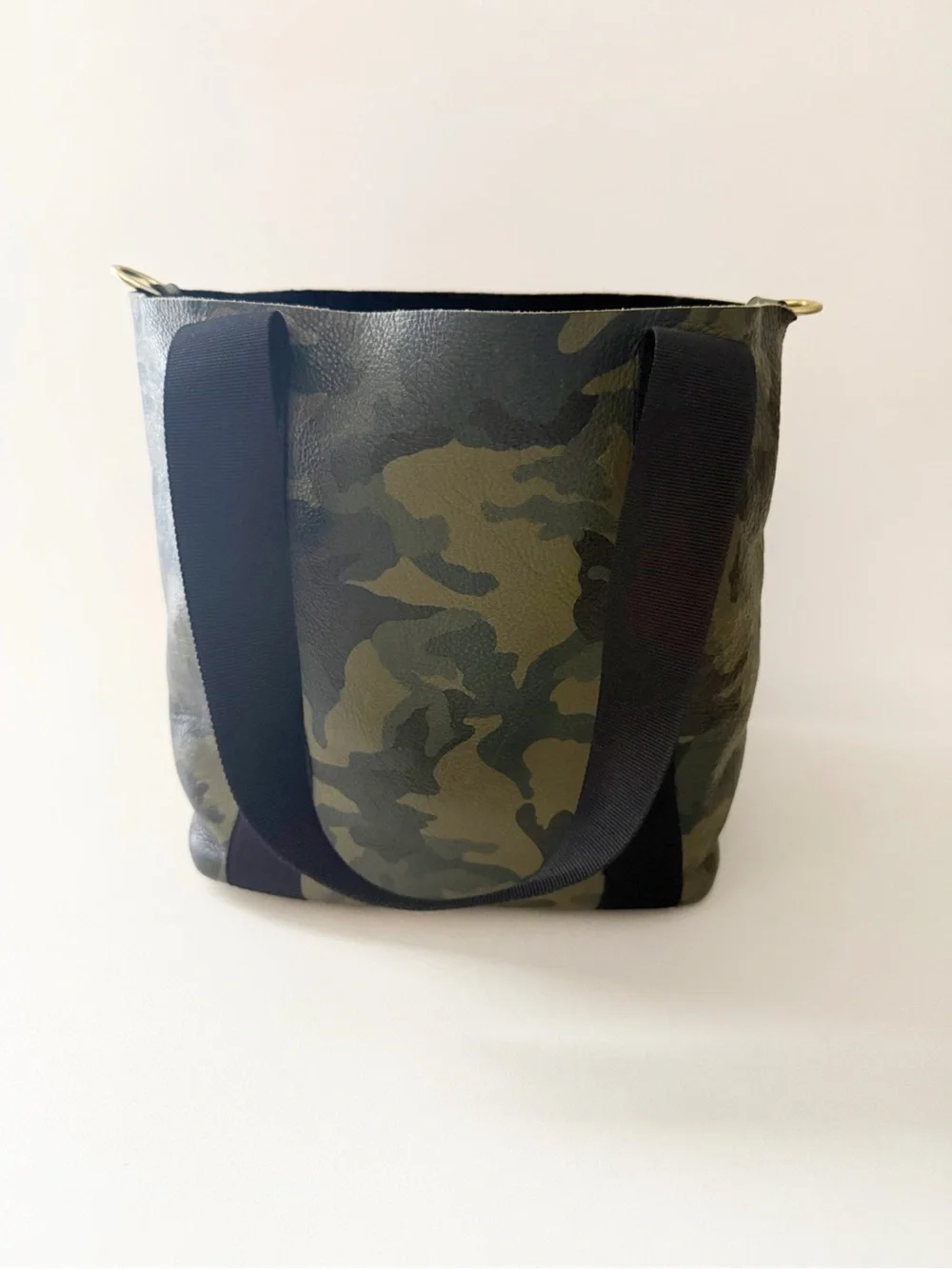 Corroon Baby Daddy Camo Tote Bag Leather Crossbody Carryall Weekend Shopper Work